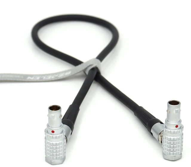 Main image of SZJELEN 0B 2Pin Male to 0B 2Pin Male Power Cable Compatible with Teradek Bond, ARRI Alexa, Z CAM E2, RS2/RS3, for Tilta Float, SmallHD, Vaxis, Blackmagic - 50cm 0B 2Pin Elbow to Elbow