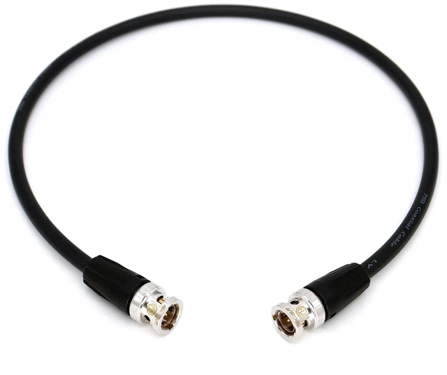 Main image of SZJELEN HD SDI Video Coaxial Cable 75 coaxial cable CANARE LV-61S 75OHM blue CABLE Camera SDI video Cable - 100cm Black