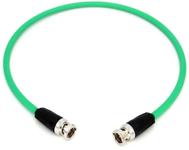 Main image of SZJELEN HD SDI Video Coaxial Cable 75 coaxial cable CANARE LV-61S 75OHM blue CABLE Camera SDI video Cable - 100cm Green
