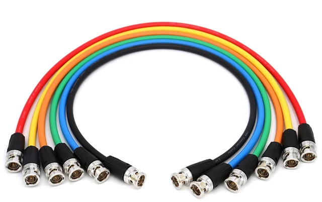 Alt view image 2 of 3 - SZJELEN HD SDI Video Coaxial Cable 75 coaxial cable CANARE LV-61S 75OHM blue CABLE Camera SDI video Cable - 100cm Green