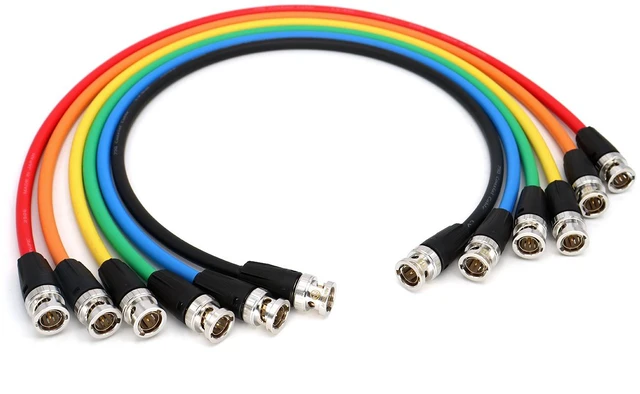 Alt view image 3 of 3 - SZJELEN HD SDI Video Coaxial Cable 75 coaxial cable CANARE LV-61S 75OHM blue CABLE Camera SDI video Cable - 100cm Green