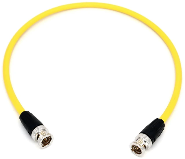 Main image of SZJELEN HD SDI Video Coaxial Cable 75 coaxial cable CANARE LV-61S 75OHM blue CABLE Camera SDI video Cable - 100cm Yellow