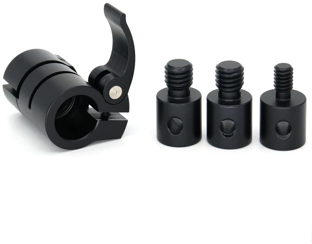 Alt view image 6 of 7 - SZJELEN PSC Recording Rod Quick Release with 1/4" 3/8" Screw Quick Lock Microphone Boom Quick Release System