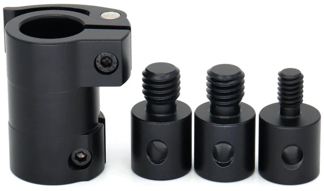 Alt view image 4 of 7 - SZJELEN PSC Recording Rod Quick Release with 1/4" 3/8" Screw Quick Lock Microphone Boom Quick Release System