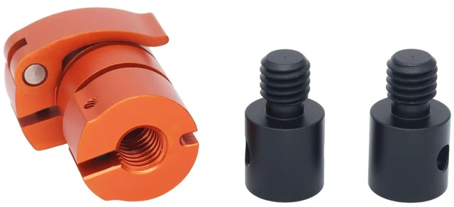 Alt view image 2 of 6 - SZJELEN PSC Recording Rod Quick Release with 1/4" 3/8" Screw Quick Lock Microphone Boom Quick Release System - Orange