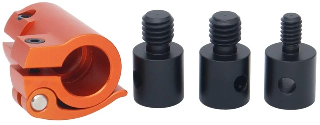 Alt view image 5 of 6 - SZJELEN PSC Recording Rod Quick Release with 1/4" 3/8" Screw Quick Lock Microphone Boom Quick Release System - Orange