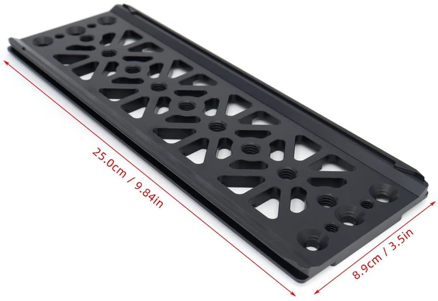 Alt view image 7 of 7 - SZJELEN Alexa 35 Base Plate Bottom Cheese Plate for ARRI Trinity Stabilizer Dovetail Base Plate for Ronin 2| Steadicam M2 with 3/8"-16 Threads