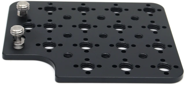 Alt view image 4 of 6 - SZJELEN Camera Cheese Plate Side Mounting for ARRI Alexa Mini LF Teradek Vaxis Rig Wireless Receiver Follow Focus Motor with 3/8" 1/4" Thread - Black