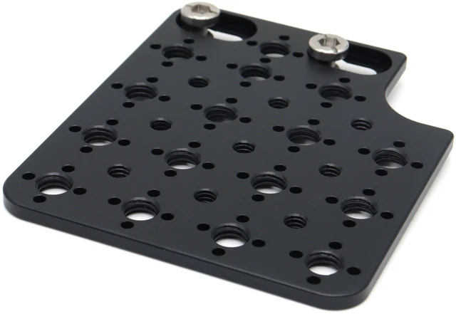 Alt view image 2 of 6 - SZJELEN Camera Cheese Plate Side Mounting for ARRI Alexa Mini LF Teradek Vaxis Rig Wireless Receiver Follow Focus Motor with 3/8" 1/4" Thread - Black