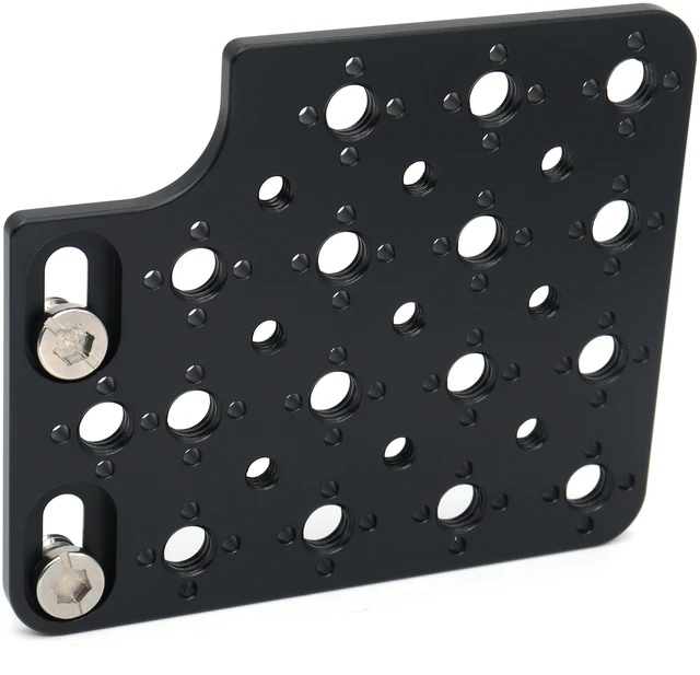 Alt view image 5 of 6 - SZJELEN Camera Cheese Plate Side Mounting for ARRI Alexa Mini LF Teradek Vaxis Rig Wireless Receiver Follow Focus Motor with 3/8" 1/4" Thread - Black