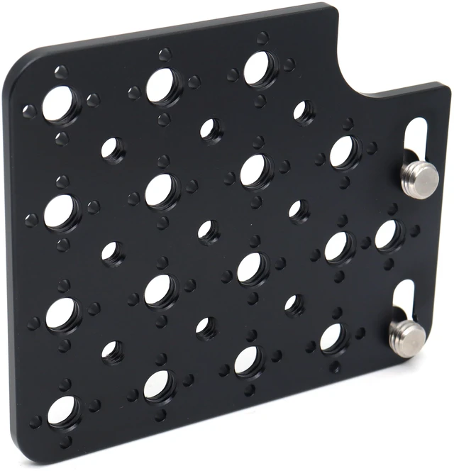 Alt view image 6 of 6 - SZJELEN Camera Cheese Plate Side Mounting for ARRI Alexa Mini LF Teradek Vaxis Rig Wireless Receiver Follow Focus Motor with 3/8" 1/4" Thread - Black
