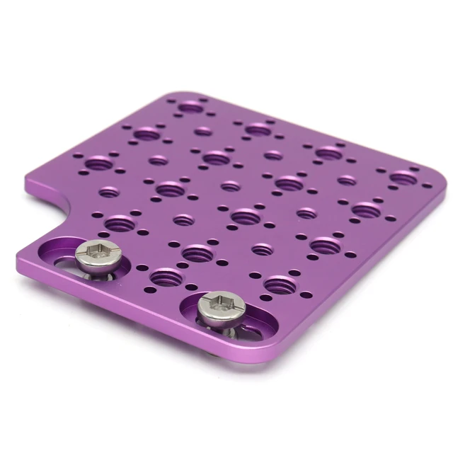 Alt view image 5 of 7 - SZJELEN Camera Cheese Plate Side Mounting for ARRI Alexa Mini LF Teradek Vaxis Rig Wireless Receiver Follow Focus Motor with 3/8" 1/4" Thread - Purple