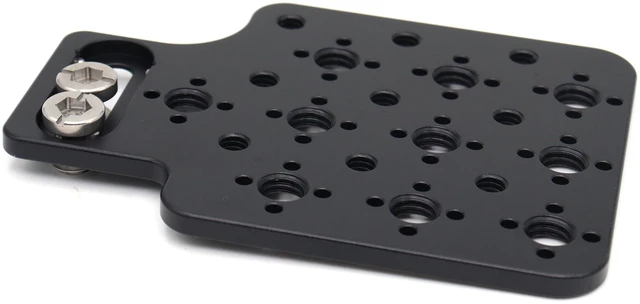 Alt view image 6 of 6 - SZJELEN Camera Mini Expansion Side Plate 3/8-16, 1/4-20 Thread Side Panel Plate Kit for ARRI Alexa Mini/Mini LF RED Canon Sony Camera - Black