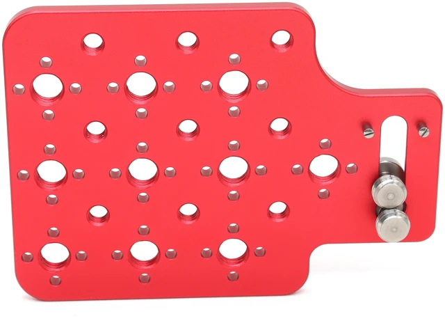 Alt view image 6 of 6 - SZJELEN Camera Mini Expansion Side Plate 3/8-16, 1/4-20 Thread Side Panel Plate Kit for ARRI Alexa Mini/Mini LF RED Canon Sony Camera - Red