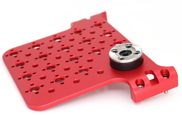 Alt view image 5 of 6 - SZJELEN Alexa Mini LF Cheese Plate, Camera Side Extension Mounting for ARRI Alexa Mini MiniLF Camera with M6 3/8"-16, 1/4"-20 Thread - Red