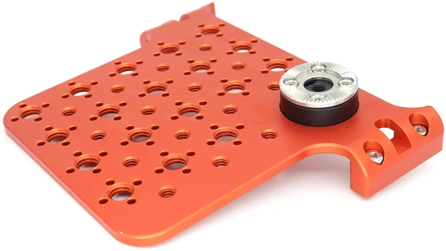 Alt view image 2 of 6 - SZJELEN Alexa Mini LF Cheese Plate, Camera Side Extension Mounting for ARRI Alexa Mini MiniLF Camera with M6 3/8"-16, 1/4"-20 Thread - Orange