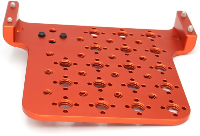 Alt view image 6 of 6 - SZJELEN Alexa Mini LF Cheese Plate, Camera Side Extension Mounting for ARRI Alexa Mini MiniLF Camera with M6 3/8"-16, 1/4"-20 Thread - Orange