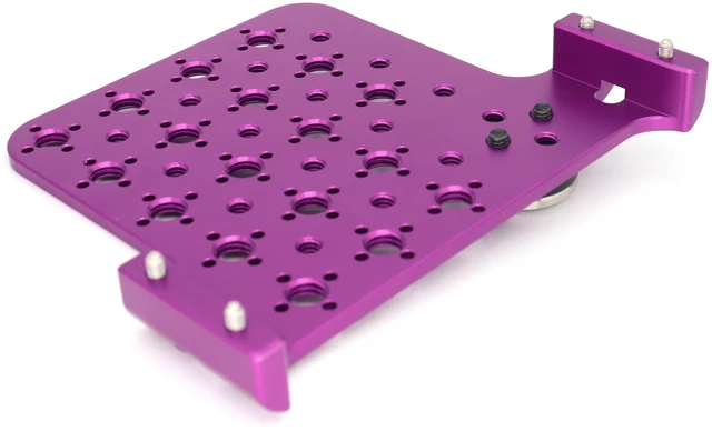 Alt view image 4 of 6 - SZJELEN Alexa Mini LF Cheese Plate, Camera Side Extension Mounting for ARRI Alexa Mini MiniLF Camera with M6 3/8"-16, 1/4"-20 Thread - Purple