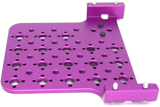 Alt view image 5 of 6 - SZJELEN Alexa Mini LF Cheese Plate, Camera Side Extension Mounting for ARRI Alexa Mini MiniLF Camera with M6 3/8"-16, 1/4"-20 Thread - Purple