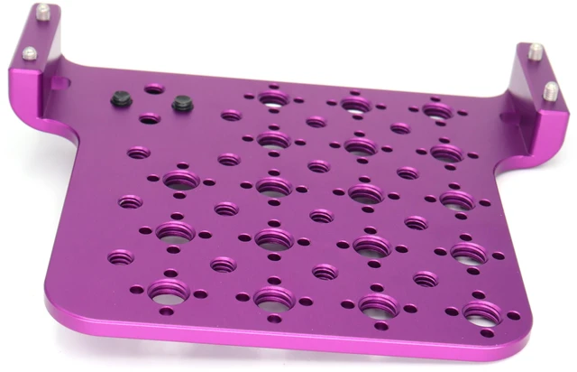Alt view image 6 of 6 - SZJELEN Alexa Mini LF Cheese Plate, Camera Side Extension Mounting for ARRI Alexa Mini MiniLF Camera with M6 3/8"-16, 1/4"-20 Thread - Purple