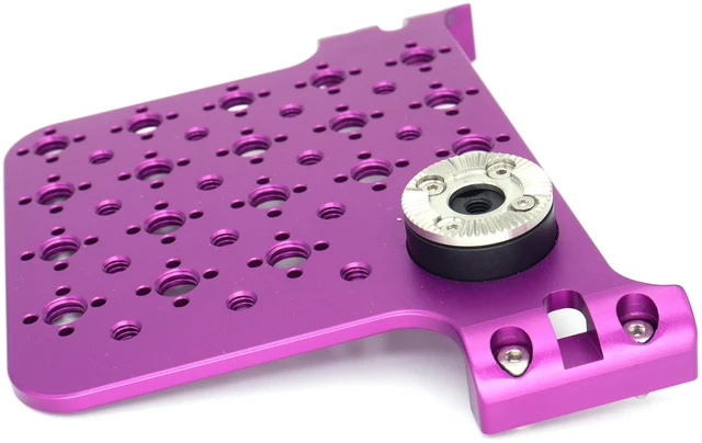 Alt view image 3 of 6 - SZJELEN Alexa Mini LF Cheese Plate, Camera Side Extension Mounting for ARRI Alexa Mini MiniLF Camera with M6 3/8"-16, 1/4"-20 Thread - Purple