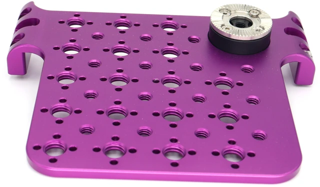 Alt view image 2 of 6 - SZJELEN Alexa Mini LF Cheese Plate, Camera Side Extension Mounting for ARRI Alexa Mini MiniLF Camera with M6 3/8"-16, 1/4"-20 Thread - Purple
