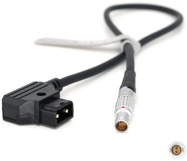 Alt view image 5 of 6 - SZJELEN D-TAP to 0B 2Pin Male Power Cable Suitable for Teradek, Blackmagic Pyxis, ARRI, RED Komodo, Z CAM, DJI RS2/RS3 Pro, SmallHD, Preston, Paralinx, Switronix - 30cm