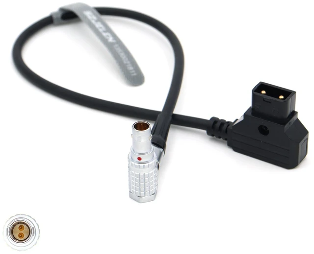 Alt view image 3 of 3 - SZJELEN D-TAP to Right Angle 0B 2Pin Male Power Cable Suitable for Teradek, Blackmagic Pyxis, ARRI, RED Komodo, Z CAM, DJI RS2/RS3 Pro, SmallHD, Preston, Paralinx, Switronix - 30cm