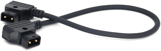 Alt view image 5 of 7 - SZJELEN Power Extension Cable D-tap Male to Male for DSLR Rig Battery LED Light V-Mount Battery - 50cm