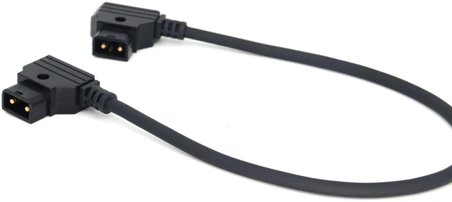 Alt view image 7 of 7 - SZJELEN Power Extension Cable D-tap Male to Male for DSLR Rig Battery LED Light V-Mount Battery - 50cm