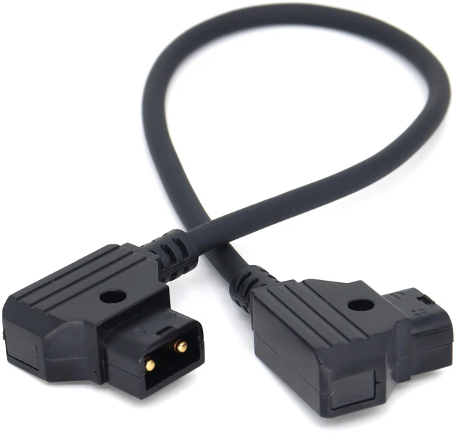 Alt view image 2 of 7 - SZJELEN Power Extension Cable D-tap Male to Male for DSLR Rig Battery LED Light V-Mount Battery - 50cm