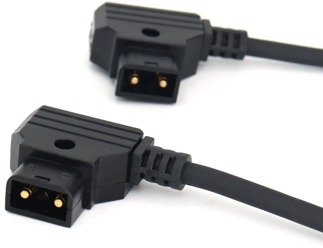 Alt view image 3 of 7 - SZJELEN Power Extension Cable D-tap Male to Male for DSLR Rig Battery LED Light V-Mount Battery - 50cm