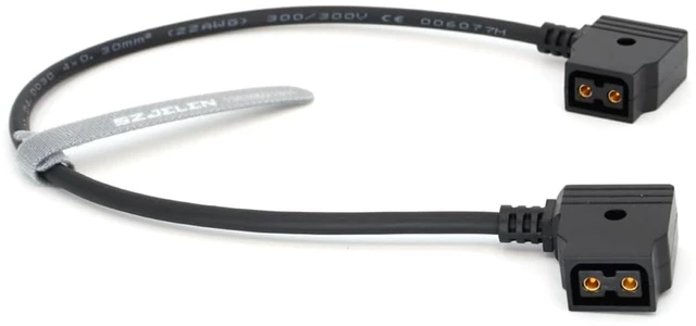 Main image of SZJELEN Power Extension Cable D-tap Female to Female for DSLR Rig Battery LED Light V-Mount Battery - 50cm