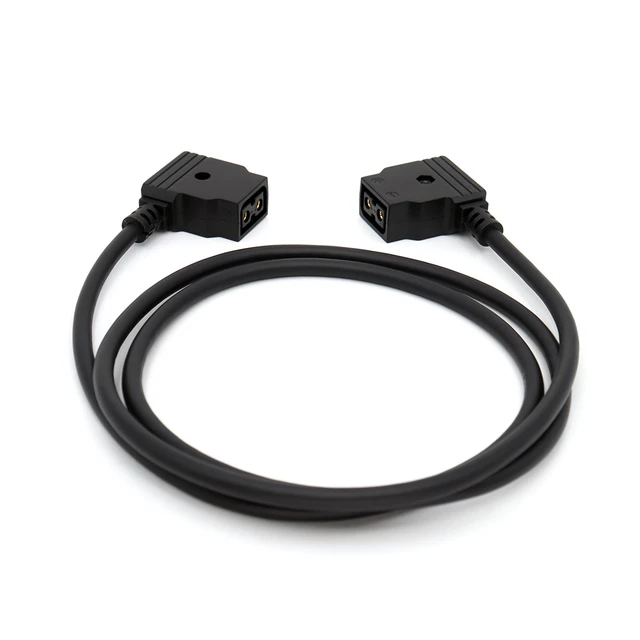 Alt view image 4 of 4 - SZJELEN Power Extension Cable D-tap Female to Female for DSLR Rig Battery LED Light V-Mount Battery - 50cm