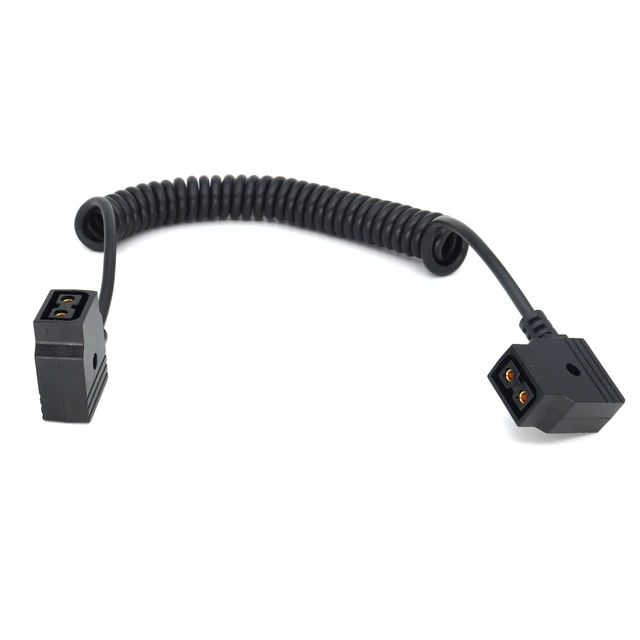 Alt view image 3 of 4 - SZJELEN Power Extension Cable D-tap Female to Female for DSLR Rig Battery LED Light V-Mount Battery - Spring Cable