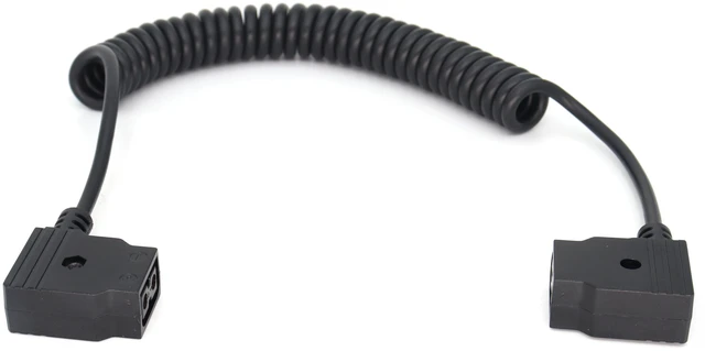 Main image of SZJELEN Power Extension Cable D-tap Female to Female for DSLR Rig Battery LED Light V-Mount Battery - Spring Cable