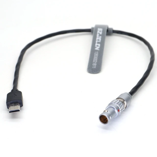 Alt view image 3 of 4 - SZJELEN Timecode Cable 0B 5Pin to Micro-USB for Sony FX3 A7S3 A1 - 30cm