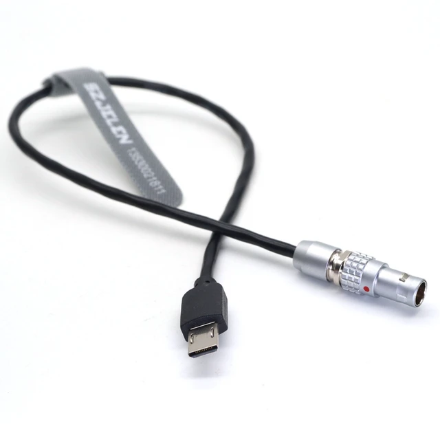 Alt view image 2 of 4 - SZJELEN Timecode Cable 0B 5Pin to Micro-USB for Sony FX3 A7S3 A1 - 30cm