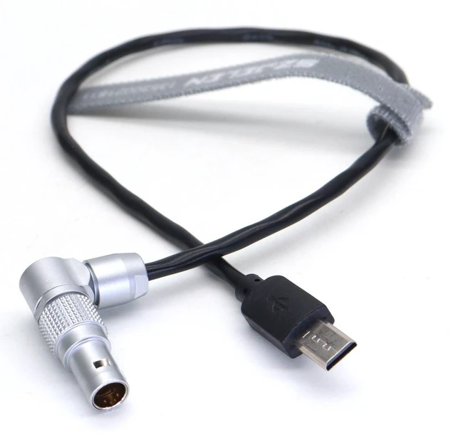 Main image of SZJELEN Timecode Cable Rotate Right Angle 0B 5Pin to Micro-USB for Sony FX3 A7S3 A1 - 30cm