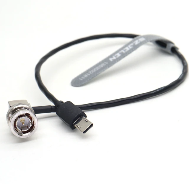 Main image of SZJELEN Timecode Cable Elbow BNC to Micro-USB for Sony FX3 A7S3 A1 - 30cm