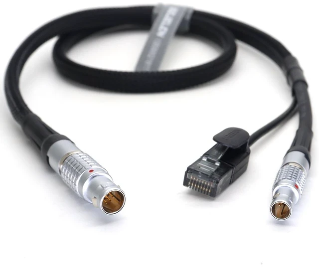 Alt view image 2 of 6 - SZJELEN Power Cable 1B 10Pin Male to 0B 2Pin + RJ45 for ARRI Alexa Mini/Mini LF/Alexa 35 Camera, Teradek COLR,Bitbox Mini - 50cm