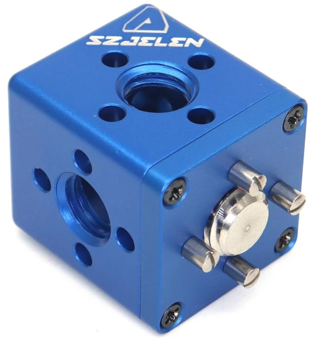 Main image of SZJELEN Video Accessory Expansion Mount with ARRI & 1/4'' Locating Pin Hole, 5-in-1 DSLR Cage Cube Adapter Converter for Ballhead Magic Arm, Friction Arm, Cold Shoe Adapter - Blue