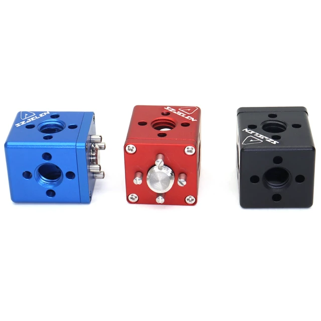 Alt view image 3 of 5 - SZJELEN Video Accessory Expansion Mount with ARRI & 1/4'' Locating Pin Hole, 5-in-1 DSLR Cage Cube Adapter Converter for Ballhead Magic Arm, Friction Arm, Cold Shoe Adapter - Blue