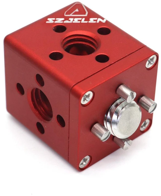 Main image of SZJELEN Video Accessory Expansion Mount with ARRI & 1/4'' Locating Pin Hole, 5-in-1 DSLR Cage Cube Adapter Converter for Ballhead Magic Arm, Friction Arm, Cold Shoe Adapter - Red