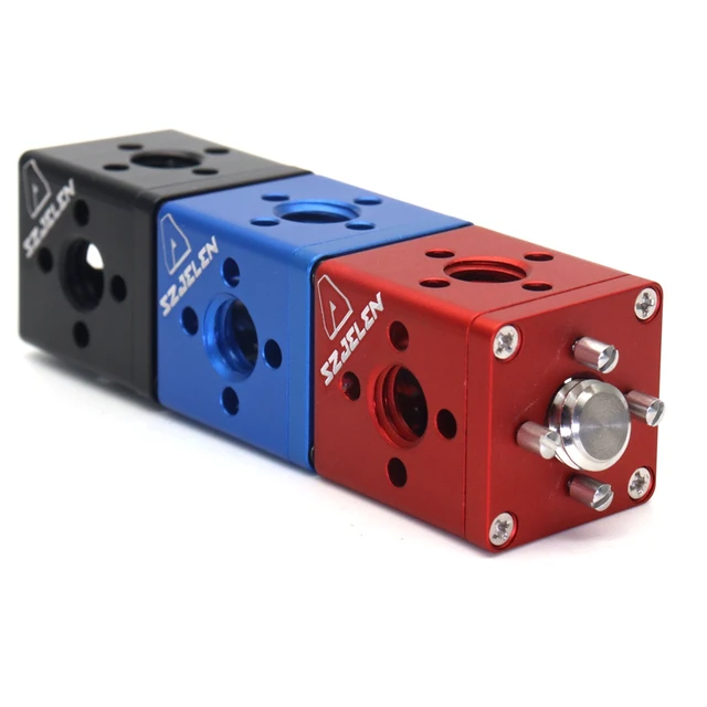 Alt view image 4 of 5 - SZJELEN Video Accessory Expansion Mount with ARRI & 1/4'' Locating Pin Hole, 5-in-1 DSLR Cage Cube Adapter Converter for Ballhead Magic Arm, Friction Arm, Cold Shoe Adapter - Red
