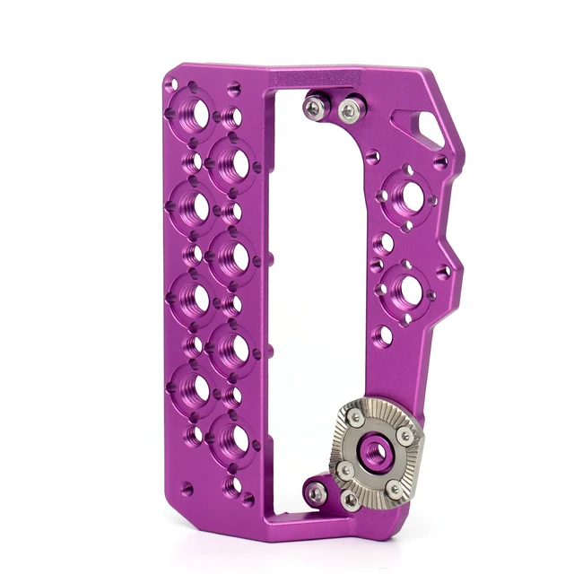 Alt view image 2 of 3 - SZJELEN Alexa 35 Expansion Side Panel Kit with 3/8"-16 & M4 screw for ARRI Alexa 35 Camera - Purple