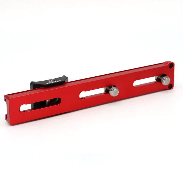 Alt view image 3 of 6 - SZJELEN Ronin 2 Gimbal Camera Mounting Plate, Sliding Plate with 3/8"-16 screws and 1/4"-20 thread for ARRI Alexa for Sony for RED for Blackmagic 185mm Ronin 2 Fixed Bracket - Red