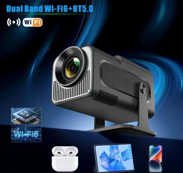 Alt view image 5 of 5 - MINI 4K HD Android Smart Portable Short Throw Projector for Home Theater & Home Use