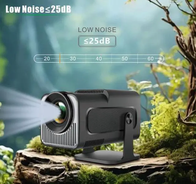 Alt view image 2 of 5 - MINI 4K HD Android Smart Portable Short Throw Projector for Home Theater & Home Use