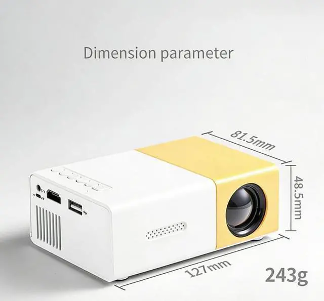 Main image of YG300 Pocket Mini Projector, HD 1080P Home Video Projector, Bright Enough for Daytime Direct Projection
